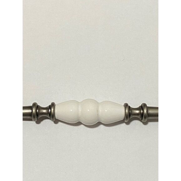 Porcelain and brass drawer 10" pull cabinet handles hardware - Picture 4 of 4